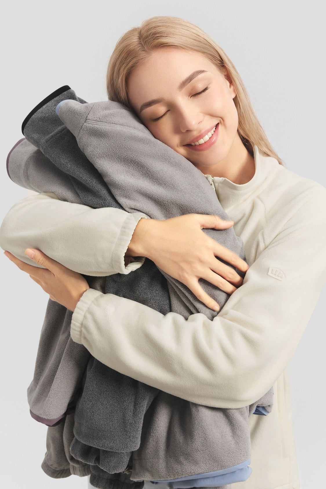 Women's Reversible Stand-Collar Micro Fleece Jacket (Mid Warmth) PM031