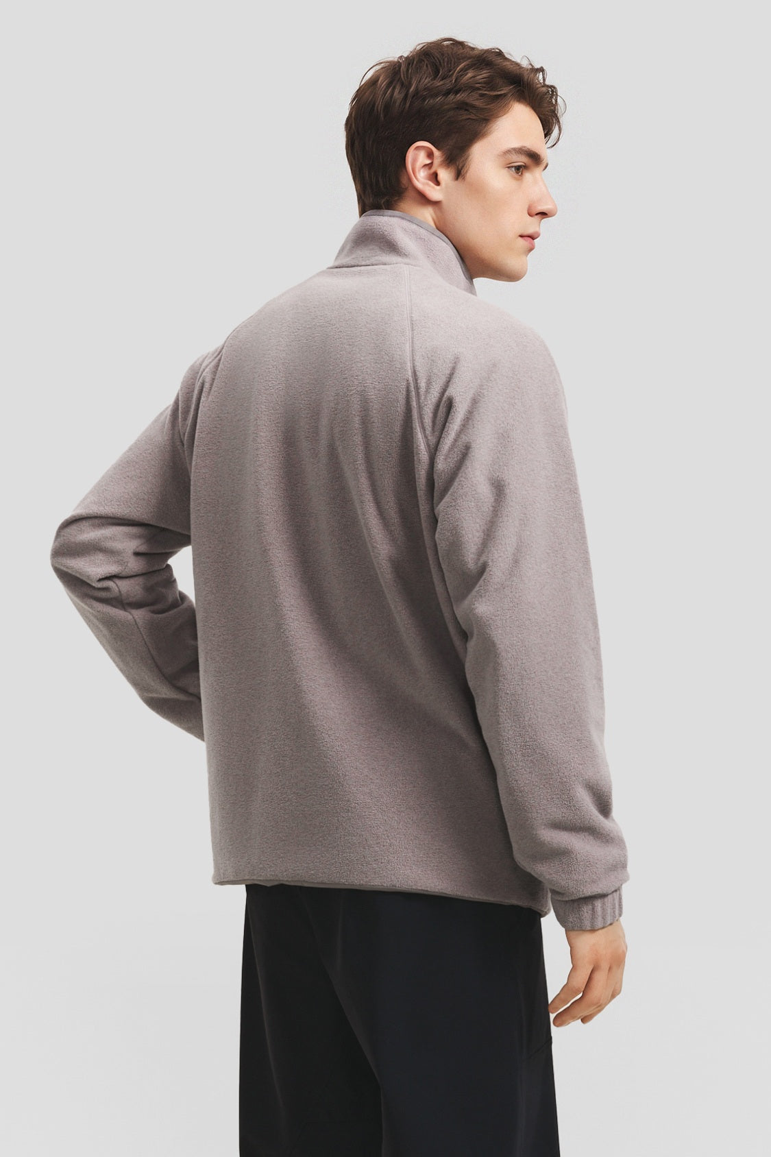 Herren-Wendejacke aus Microfleece mit Stehkragen (mittlere Wärme) PM036