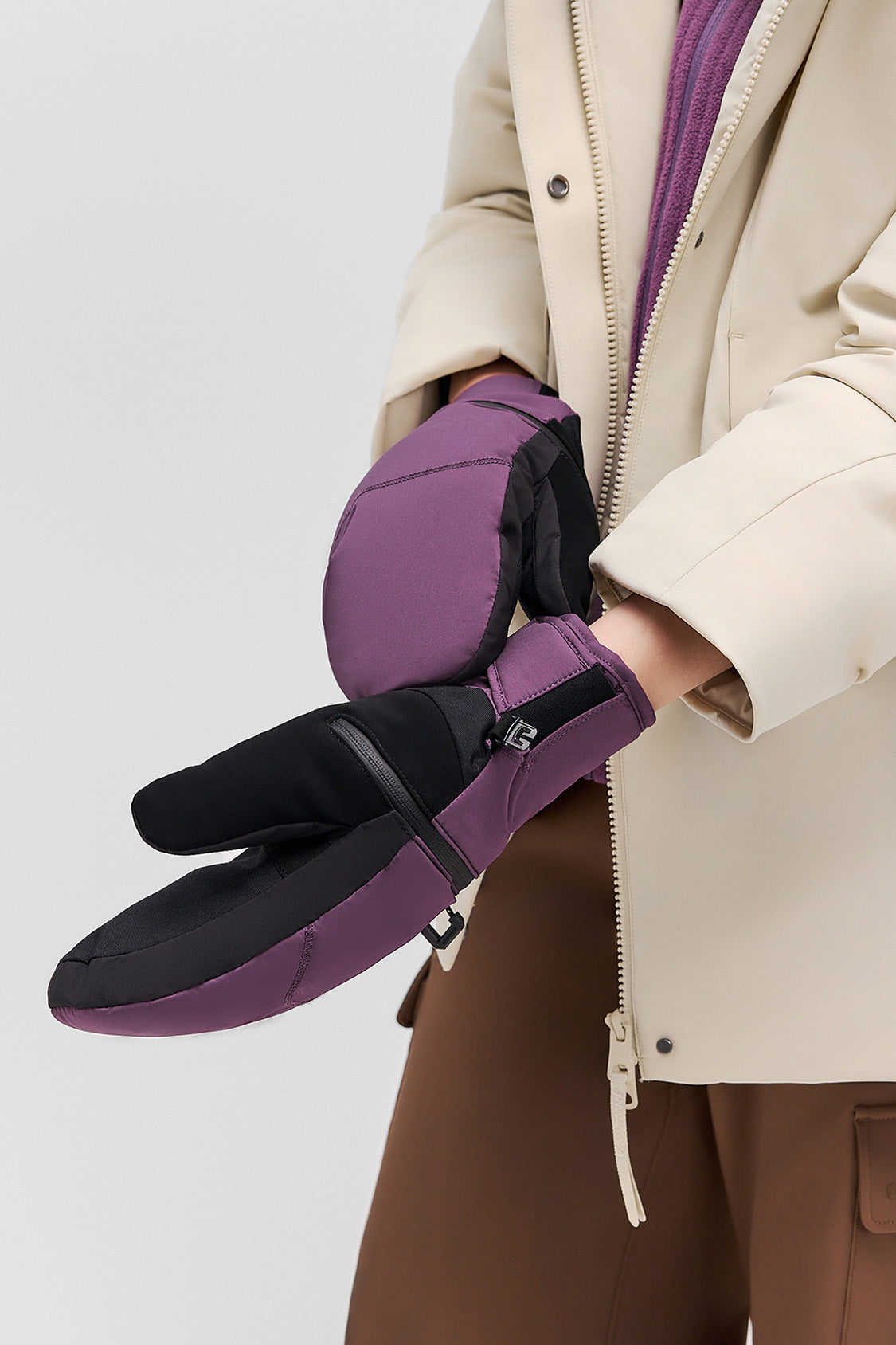beneunder warm glove #color_purple