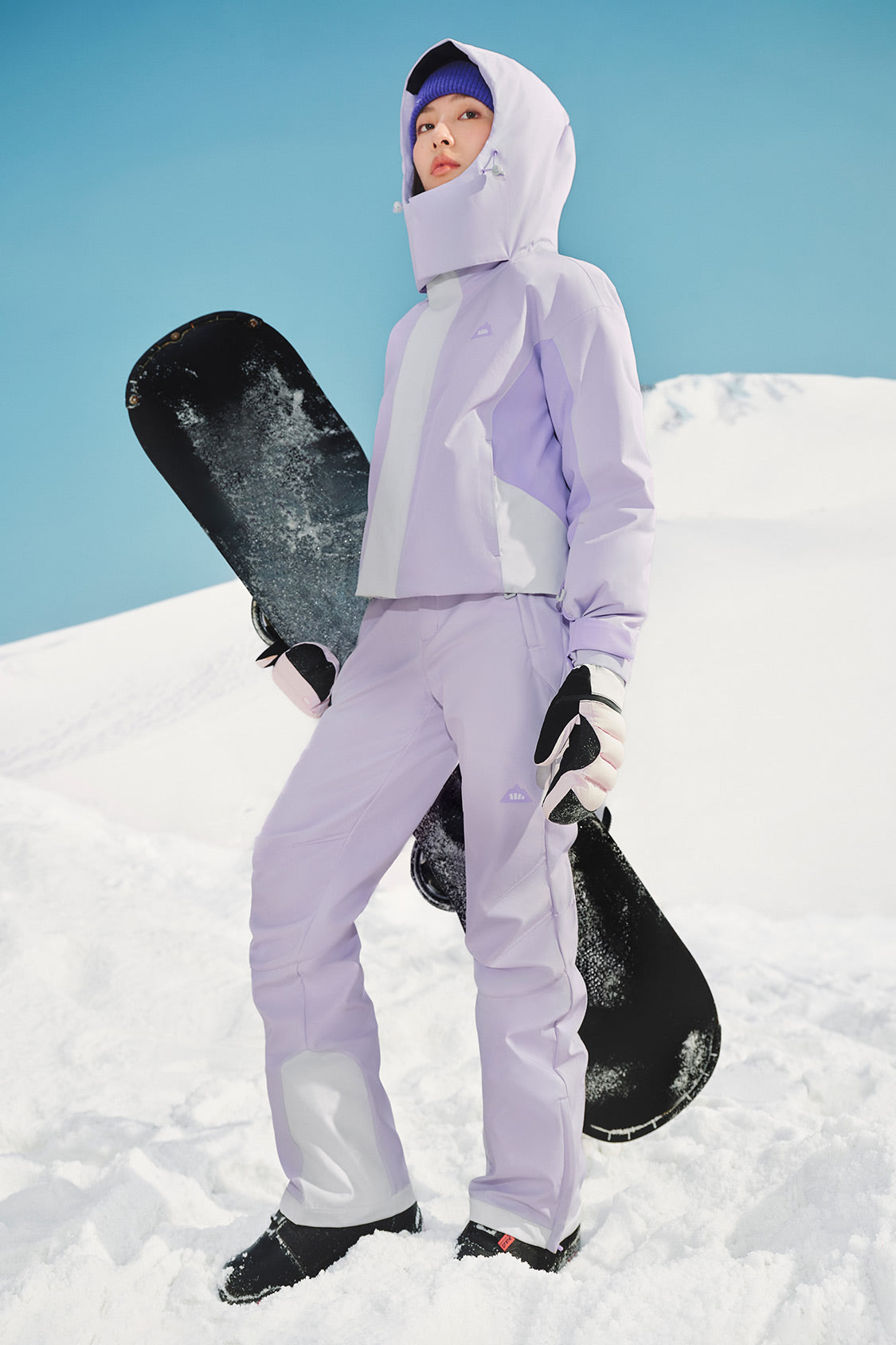 beneunder women's snow ski set #color_purple