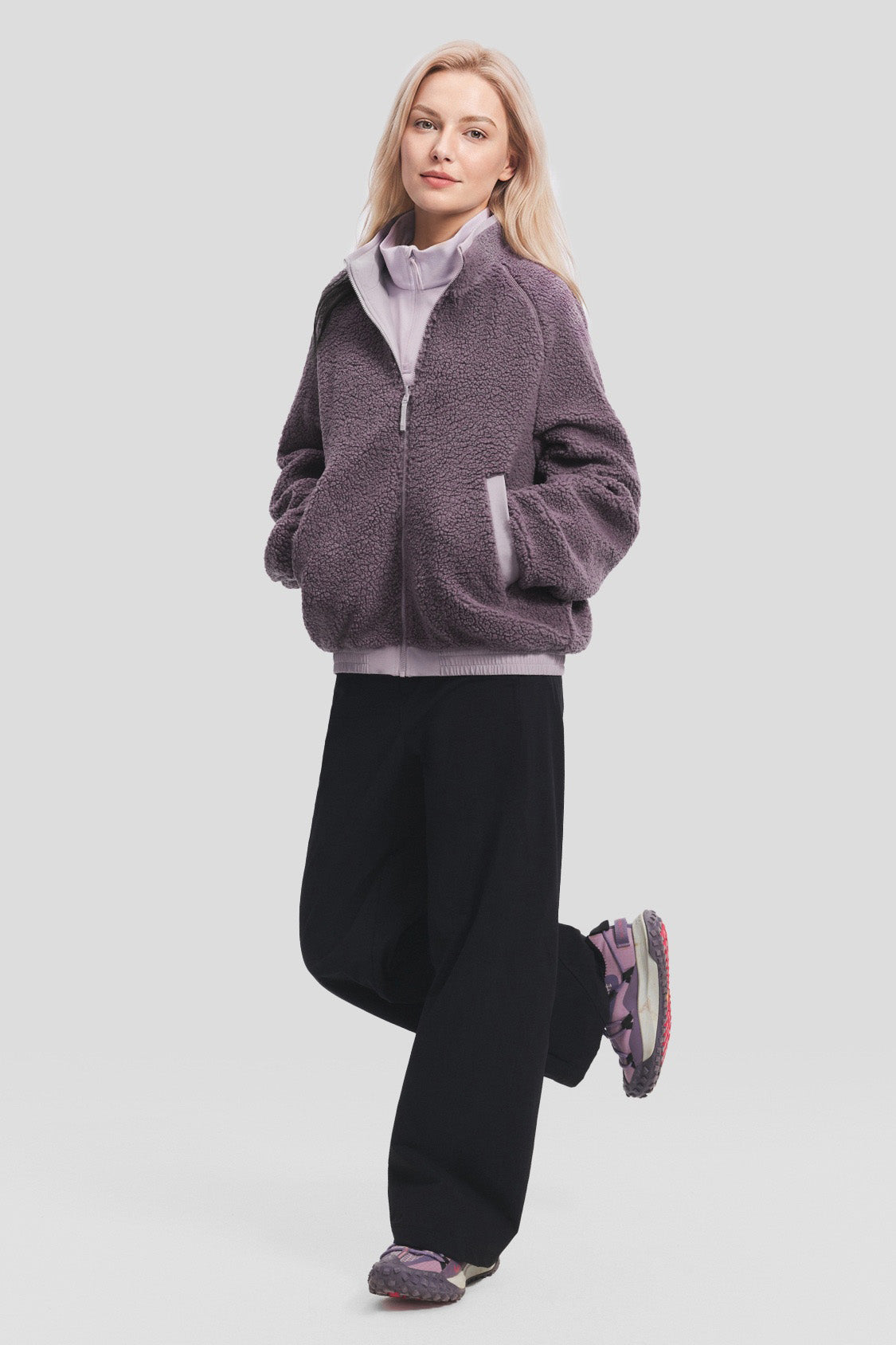 Women's Reversible Sherpa Fleece Softshell Jacket (High Warmth) ST036
