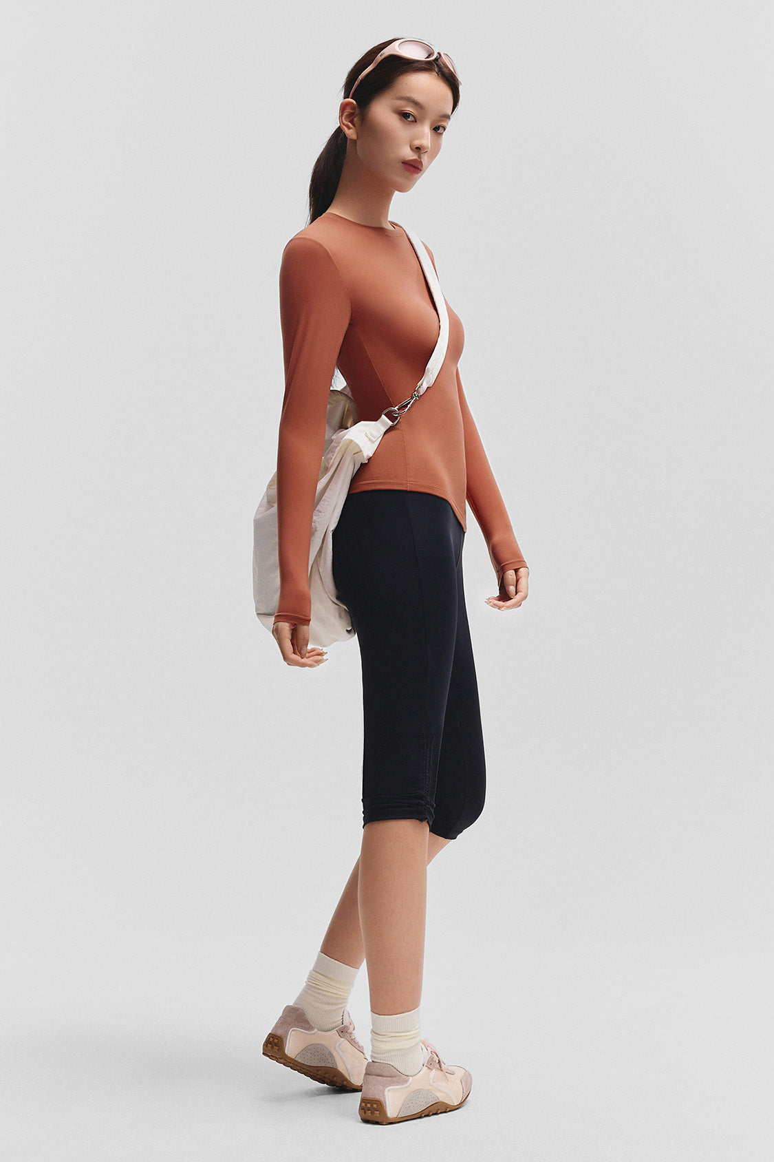 beneunder bareform womens seamless sports shaping top #color_red