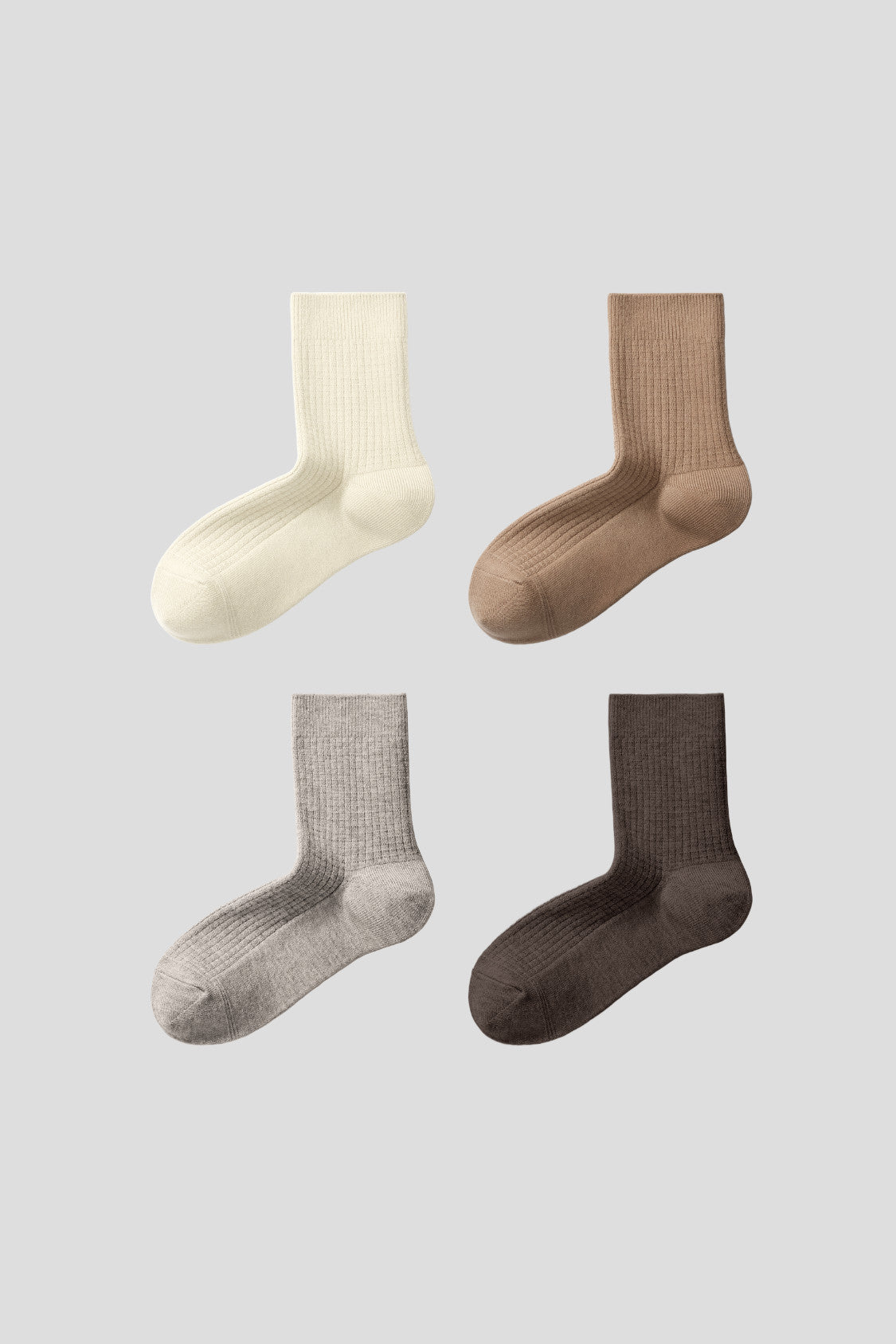 Unisex Barefeel Breathable Crew Socks (4-Pack) SF045/SF047