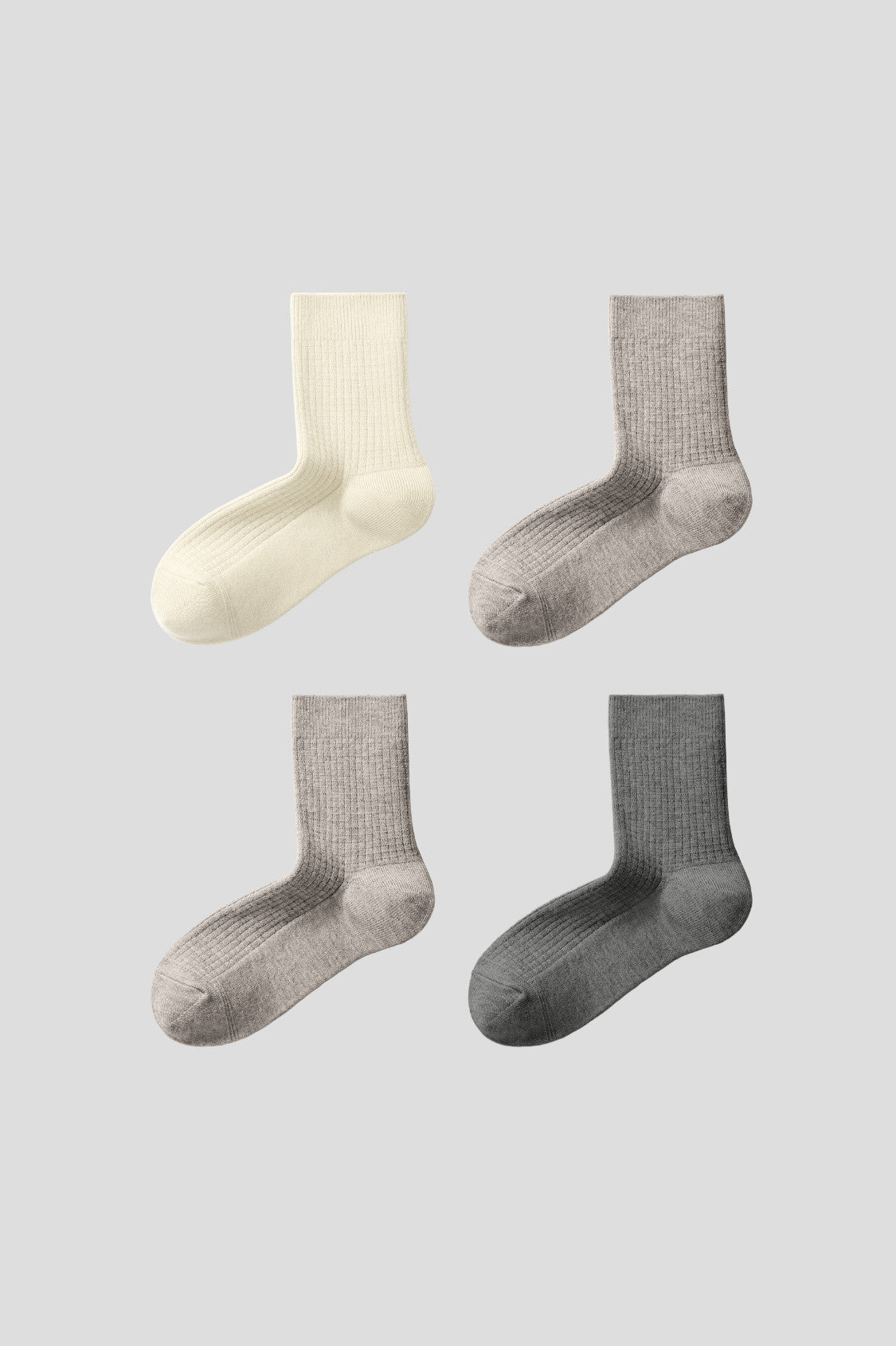 Unisex Barefeel Breathable Crew Socks (4-Pack) SF045/SF047