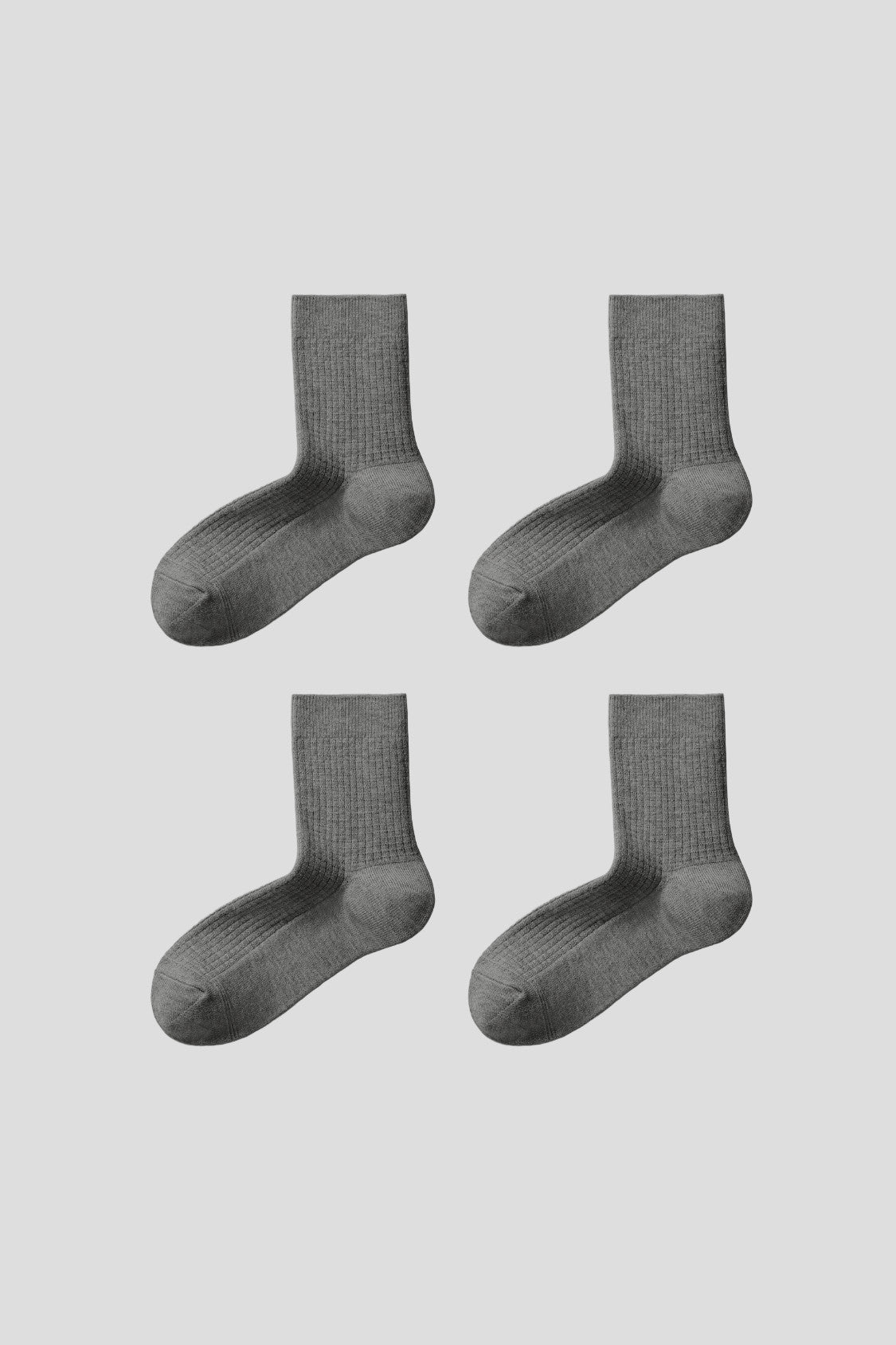 Unisex Barefeel Breathable Crew Socks (4-Pack) SF045/SF047