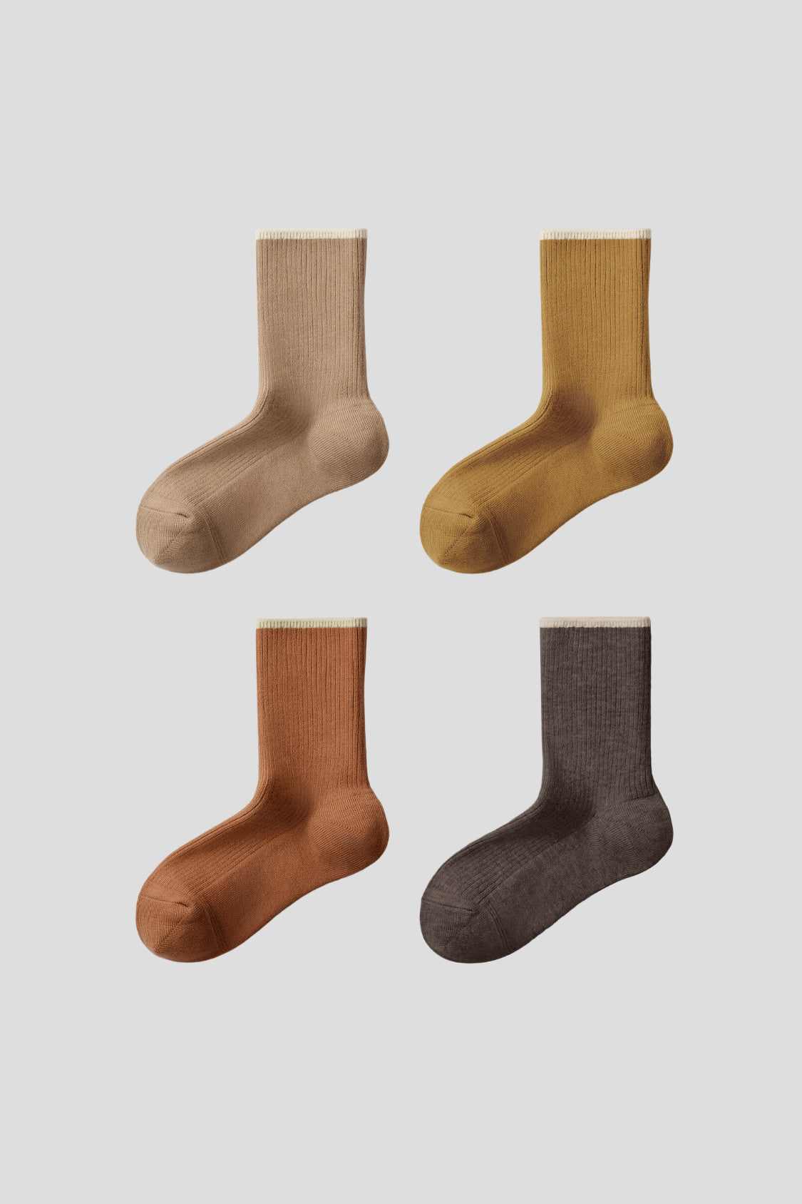 Unisex Barefeel Breathable Crew Socks (4-Pack) SF045/SF047