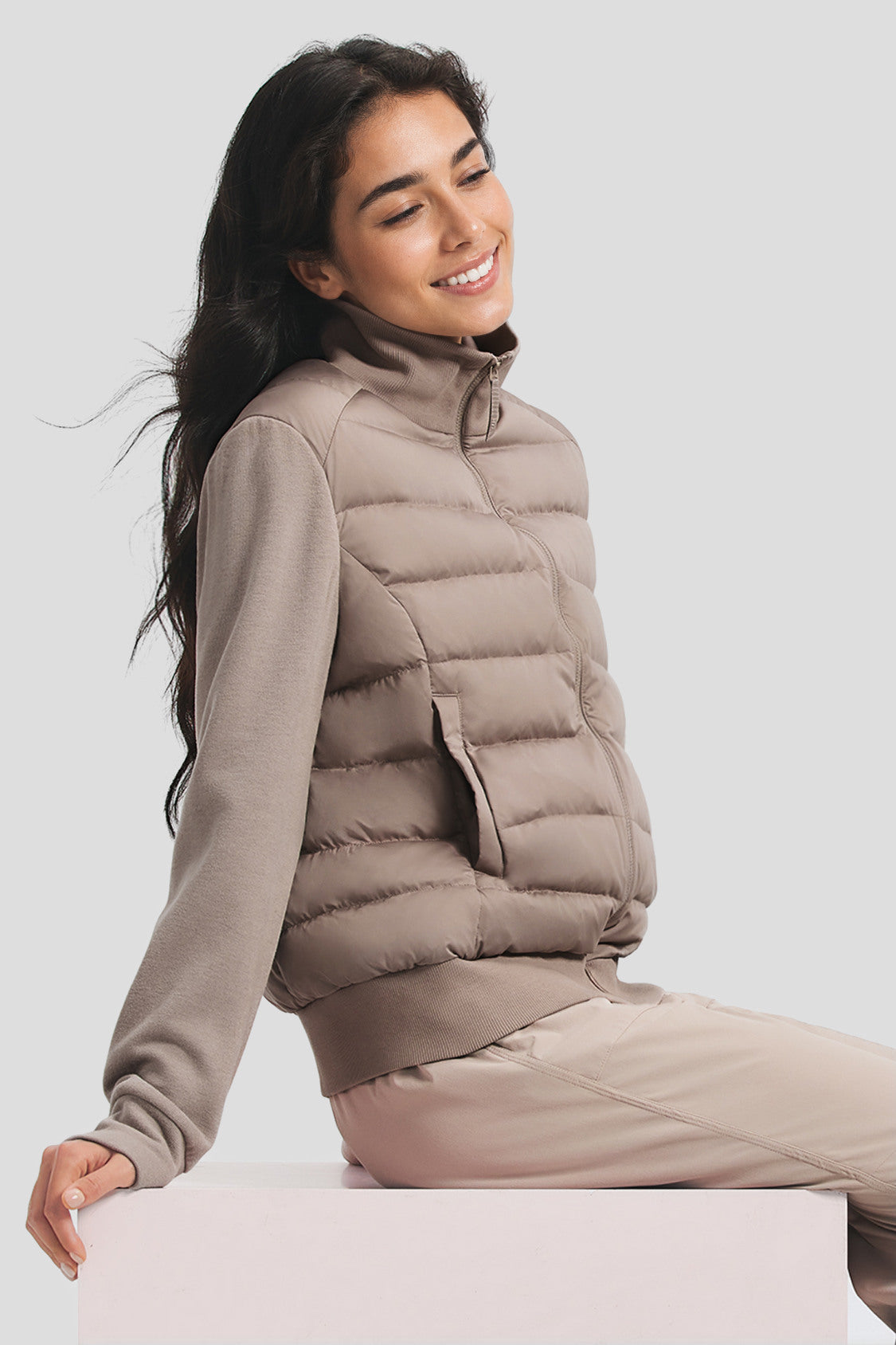 Women's Hybrid Down Jacket (Mid Warmth) HD008