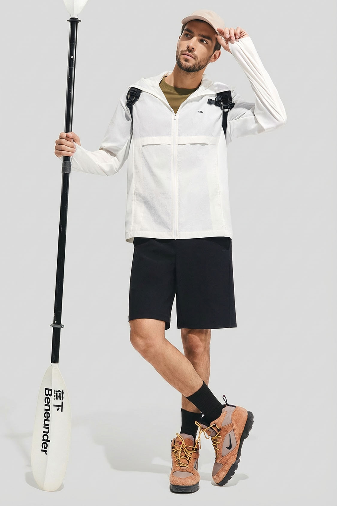 Men's Water-Resistant Sun Protection Jacket UPF 100+ TS007