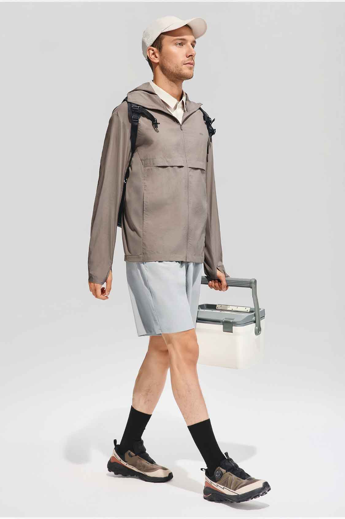 Men's Water-Resistant Sun Protection Jacket UPF 100+ TS007