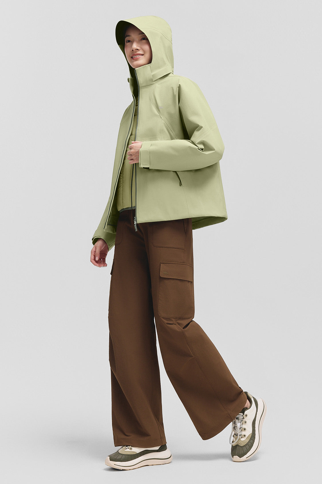 beneunder peakflex – women’s stretch insulated shell jacket (removable hood, warm liner) #color_teal