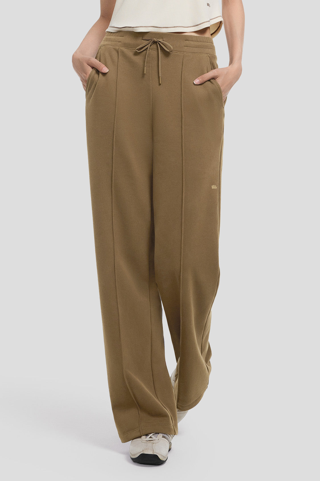 beneunder women's wide leg pants #color_truffle brown