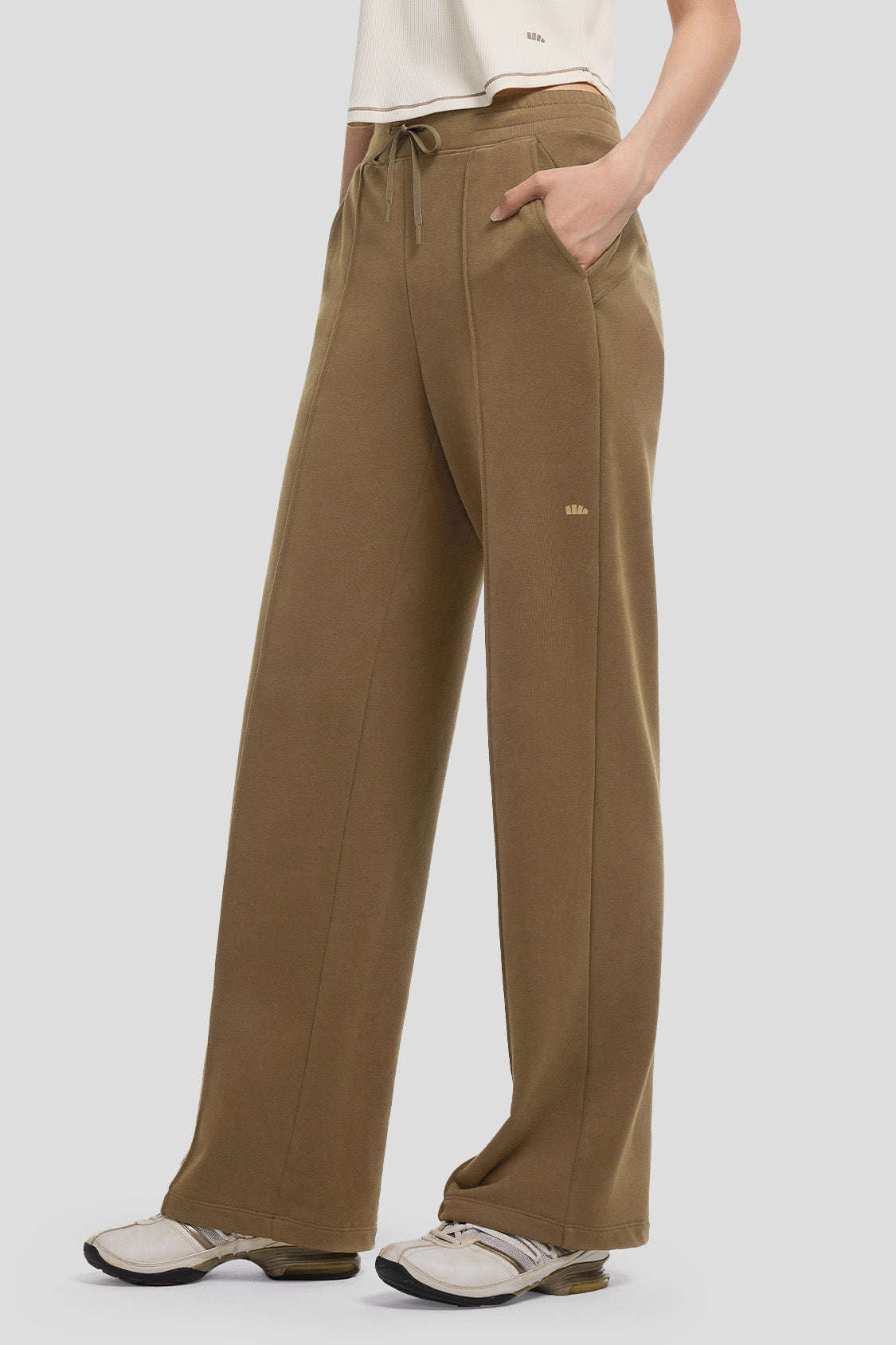 beneunder women's wide leg pants #color_truffle brown