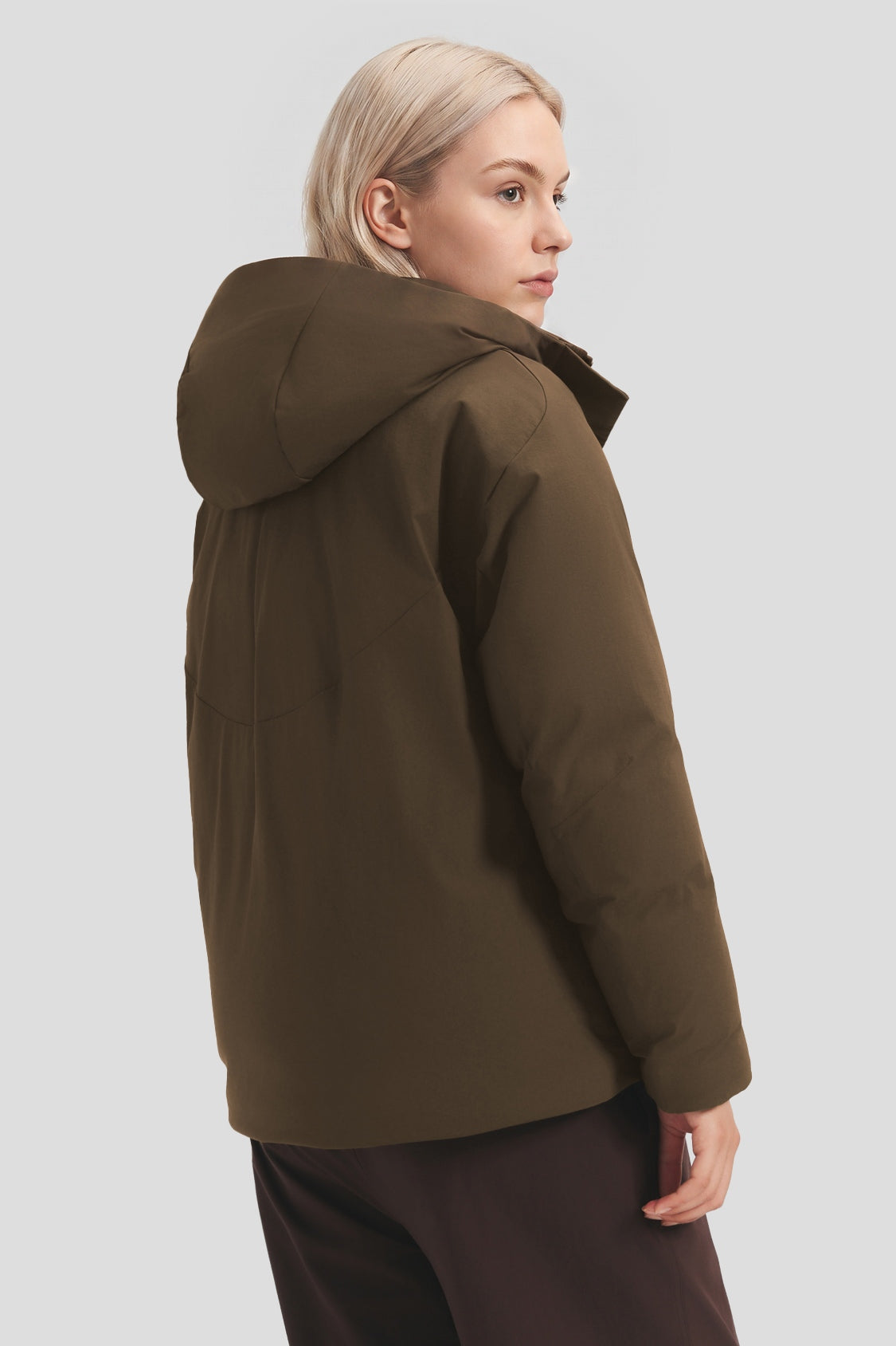 Women's Full-Coverage Stretch Hooded Down Jacket (Maximum Warmth) HD013