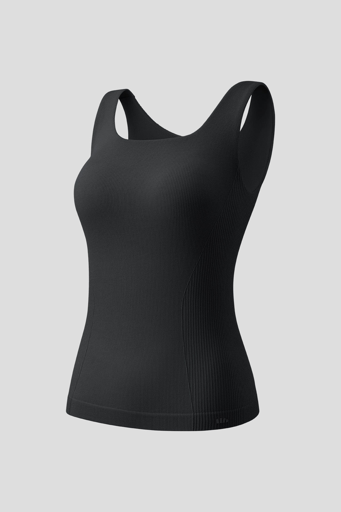 beneunder women's aw bra in thermal vest #color_ink gray