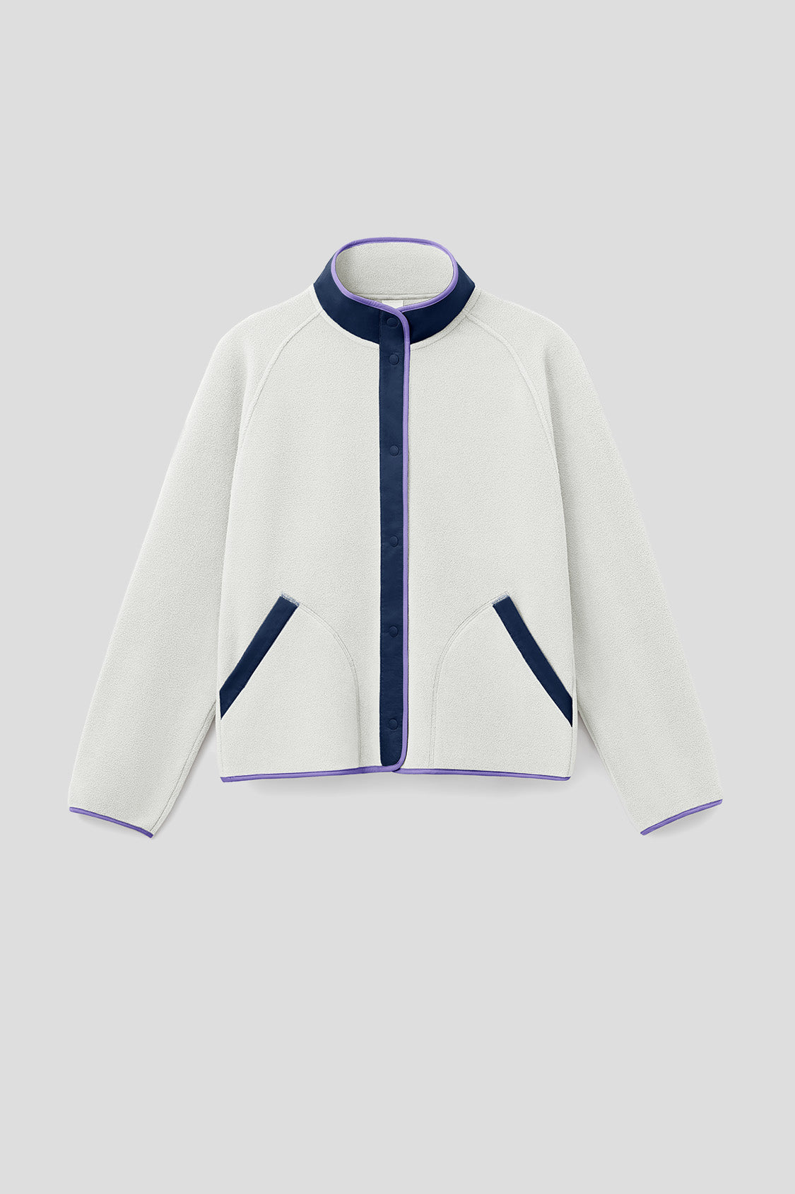 beneunder women's lightweight micro fleece jacket #color_misty gray