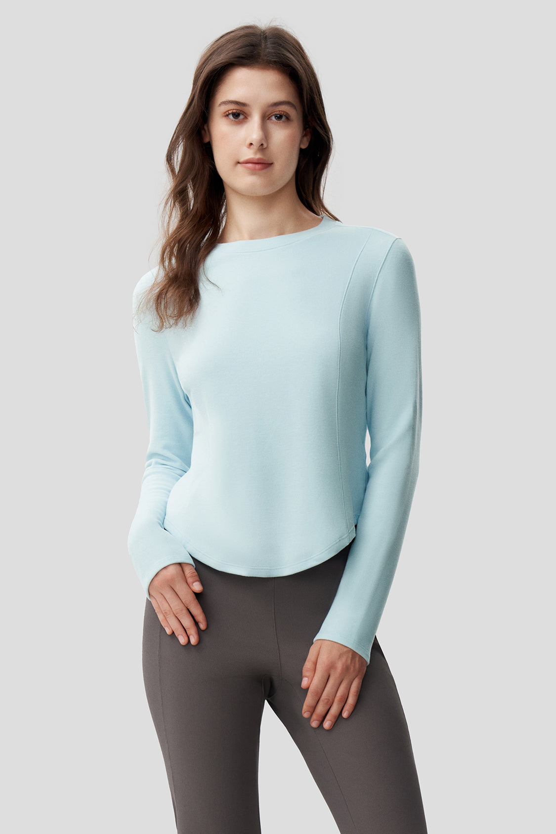 Women's Mid-Warm Short Fleece Long-Sleeve Shirt