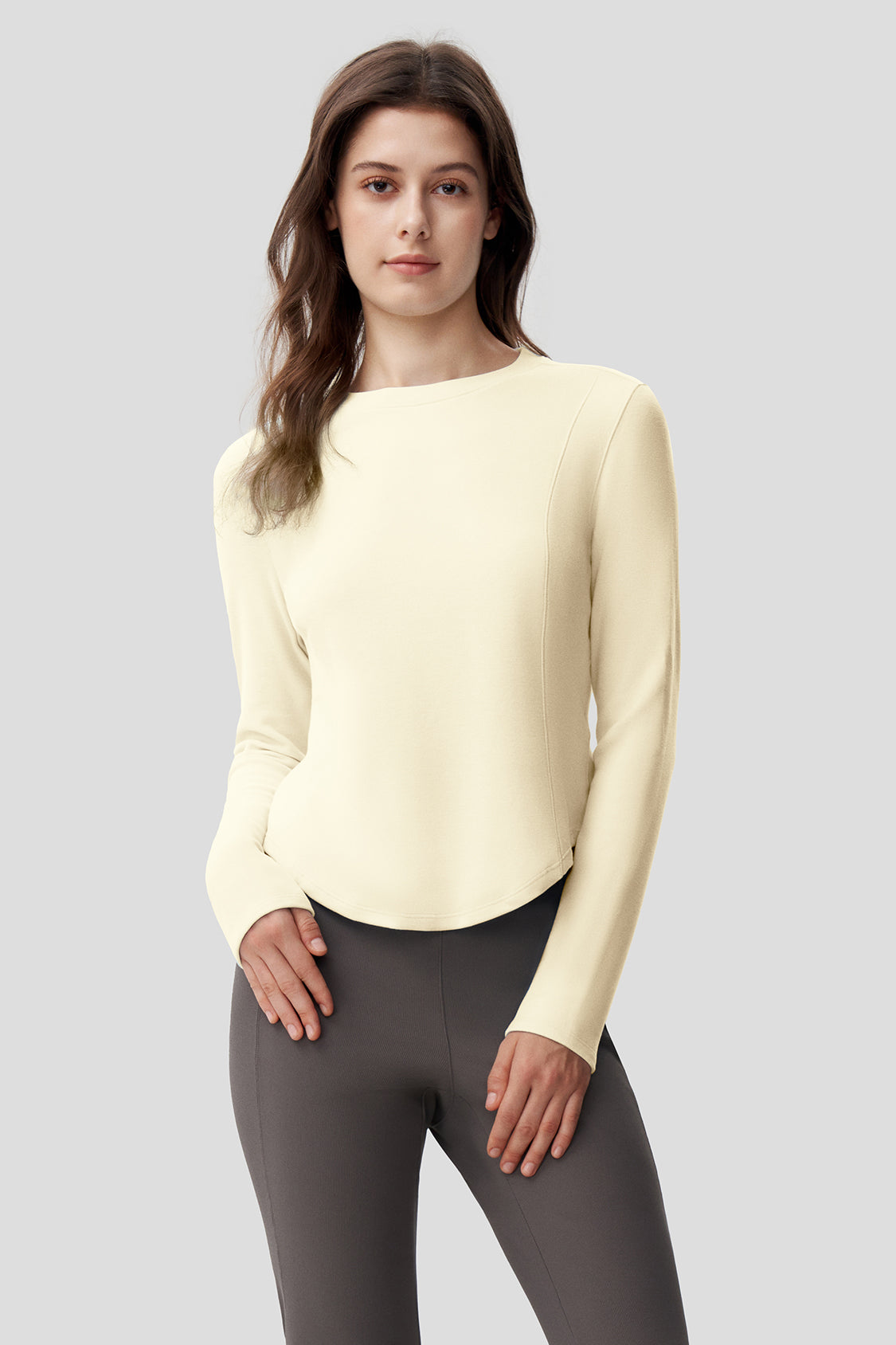 Women's Mid-Warm Short Fleece Long-Sleeve Shirt