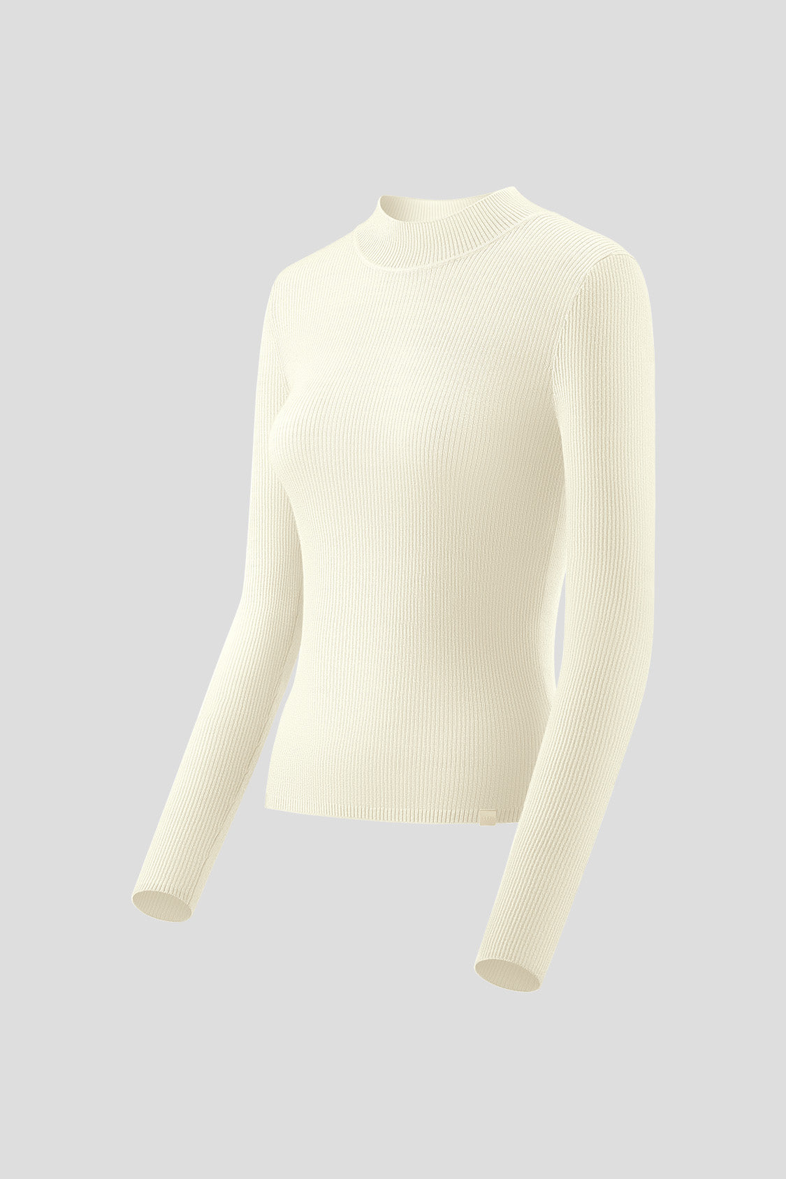 beneunder women's wool baselayer sweater #color_beige