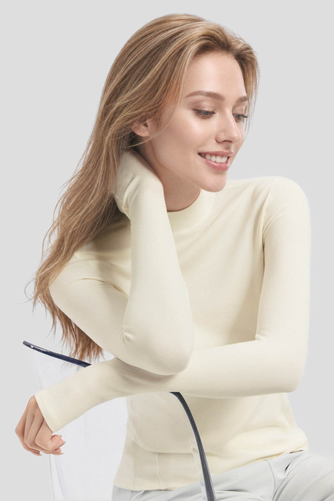 Women's Mock-Neck Base Layer Top (Light Warmth) SF026