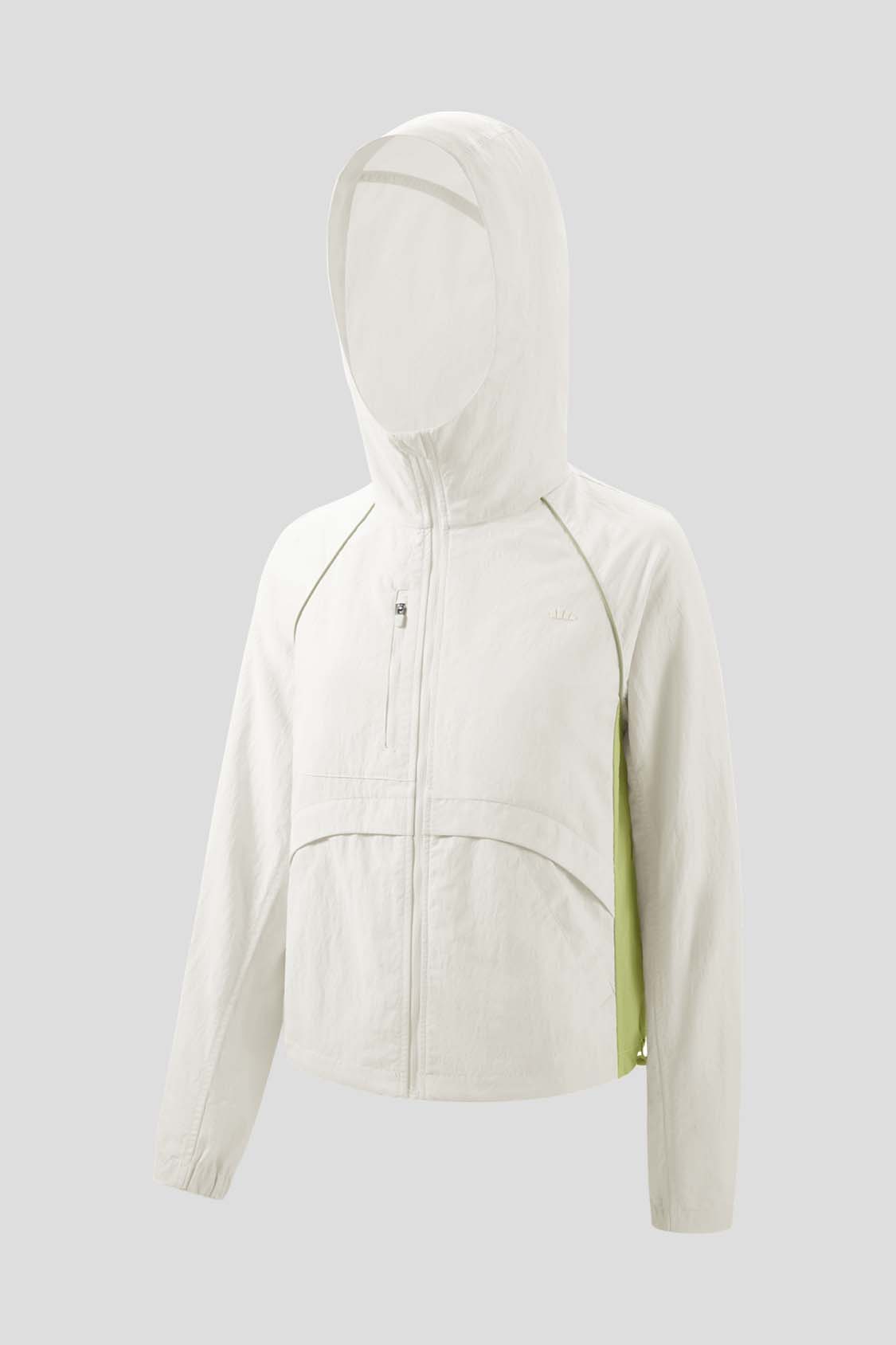 beneunder women's jacket #color_green - white