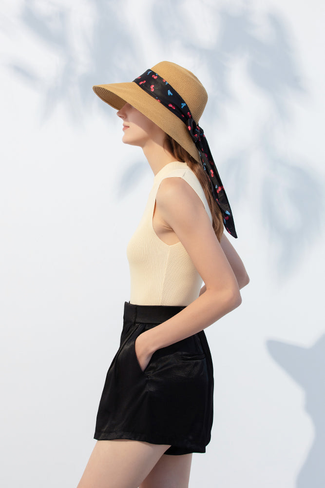 Knit - Women's Straw Sun Hat UPF50+