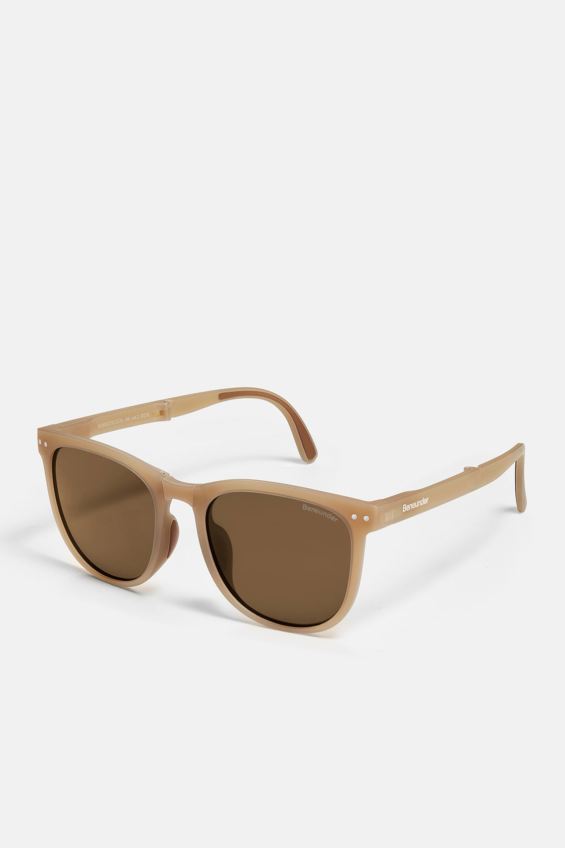 beneunder men's dawn polarized folding sunglasses shades #color_pecan