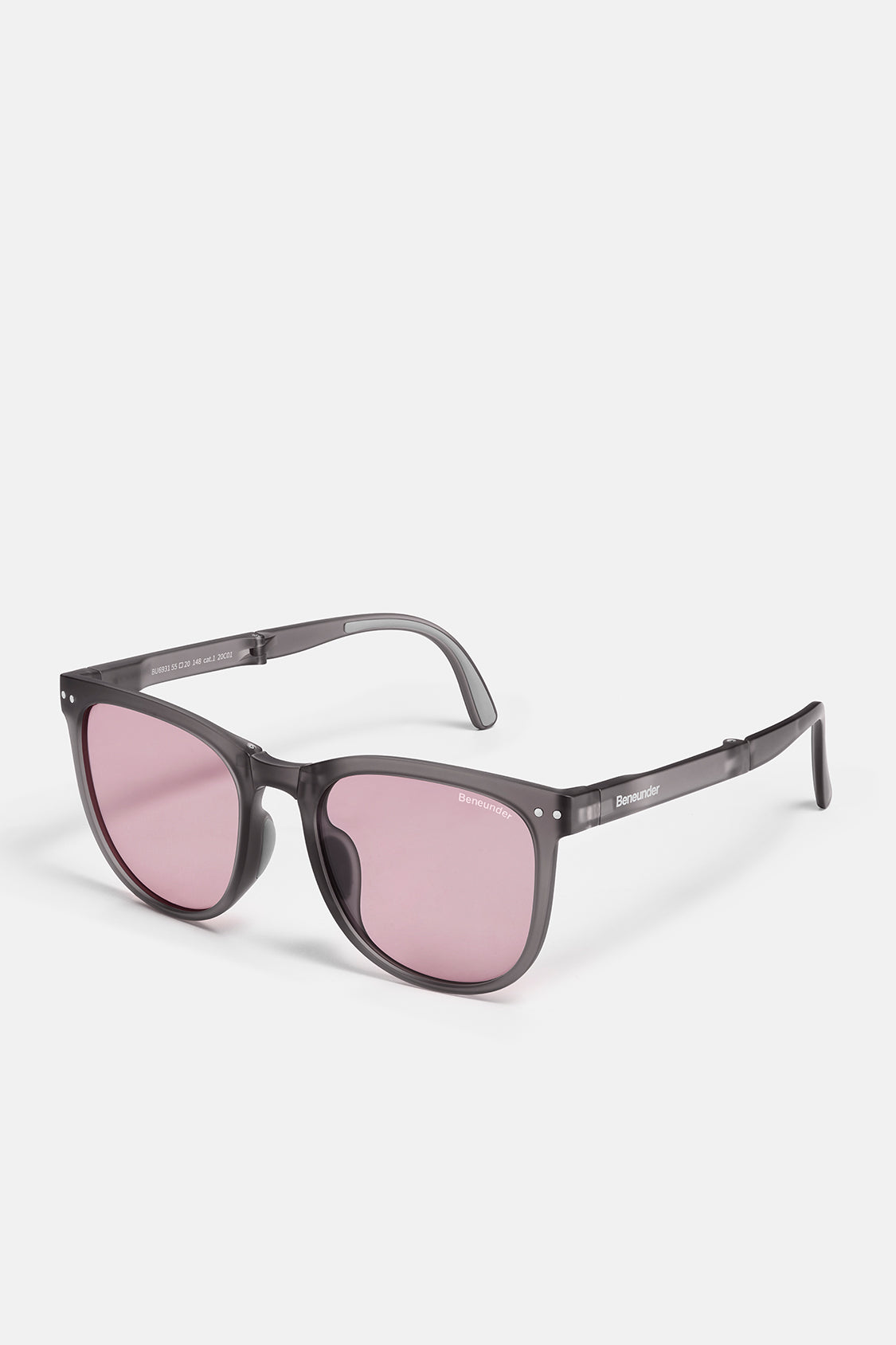 beneunder men's dawn polarized folding sunglasses shades #color_pink