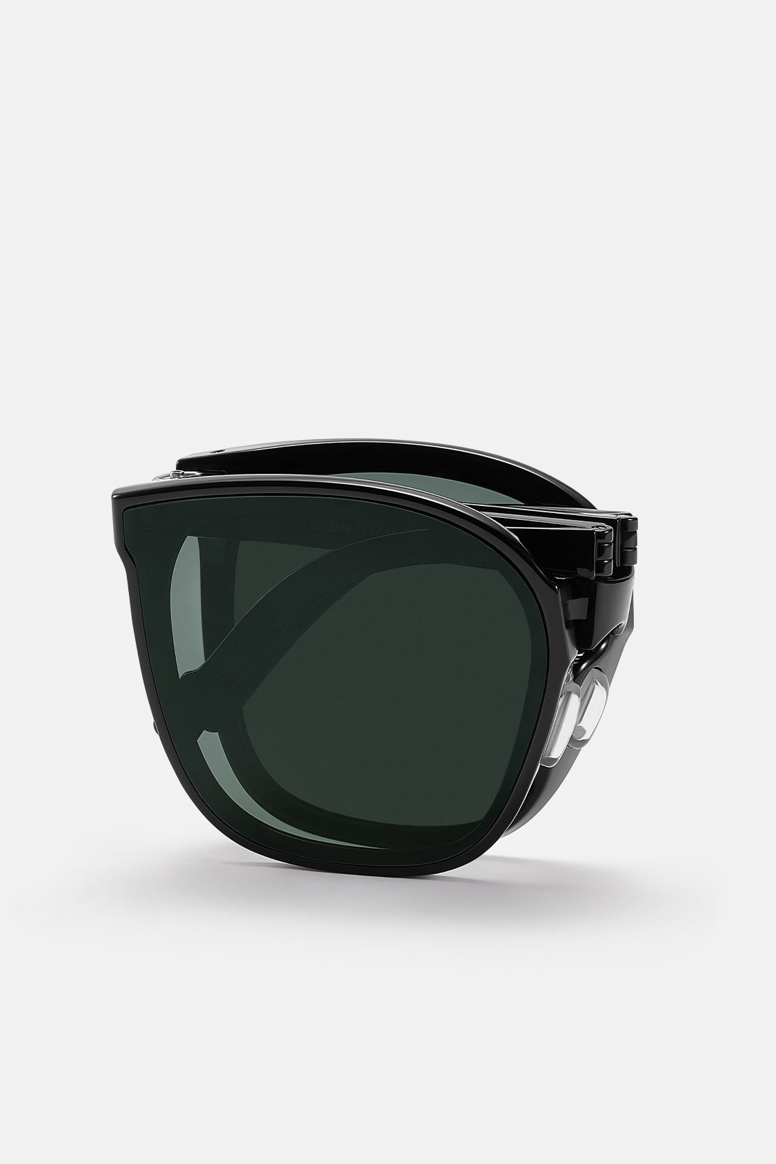 beneunder men's neonspace polarized folding sunglasses shades for women men #color_smoky black