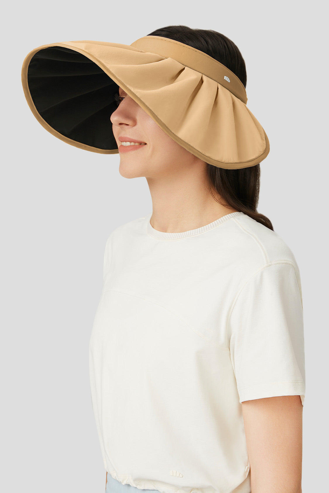 sun hat beneunder women's uv sun protection gardening bucket hat #color_coconut brown