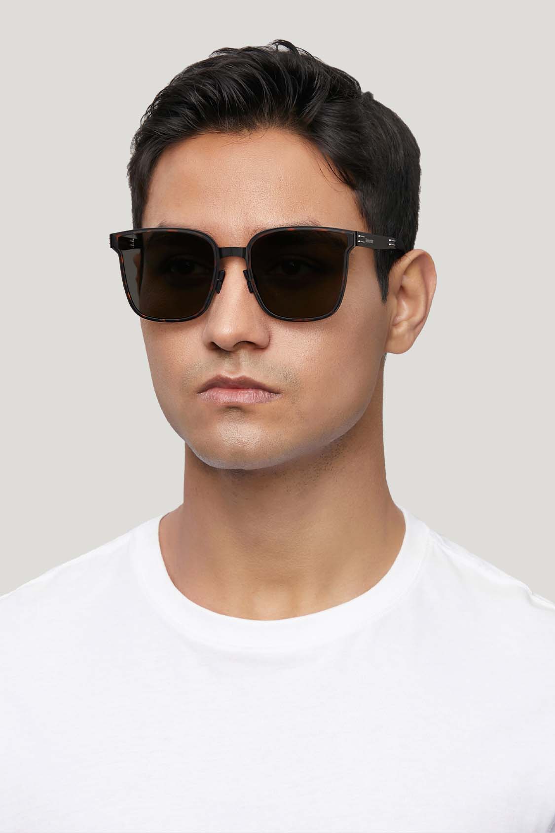 beneunder men's slimline polarized folding sunglasses shades #color_black
