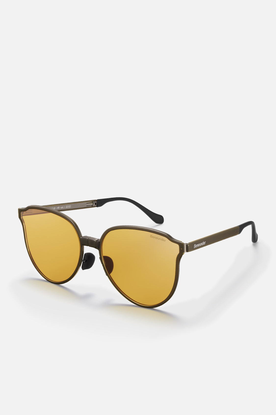 beneunder ultra-lightweight foldable sunglasses uv400 #color_amber tea