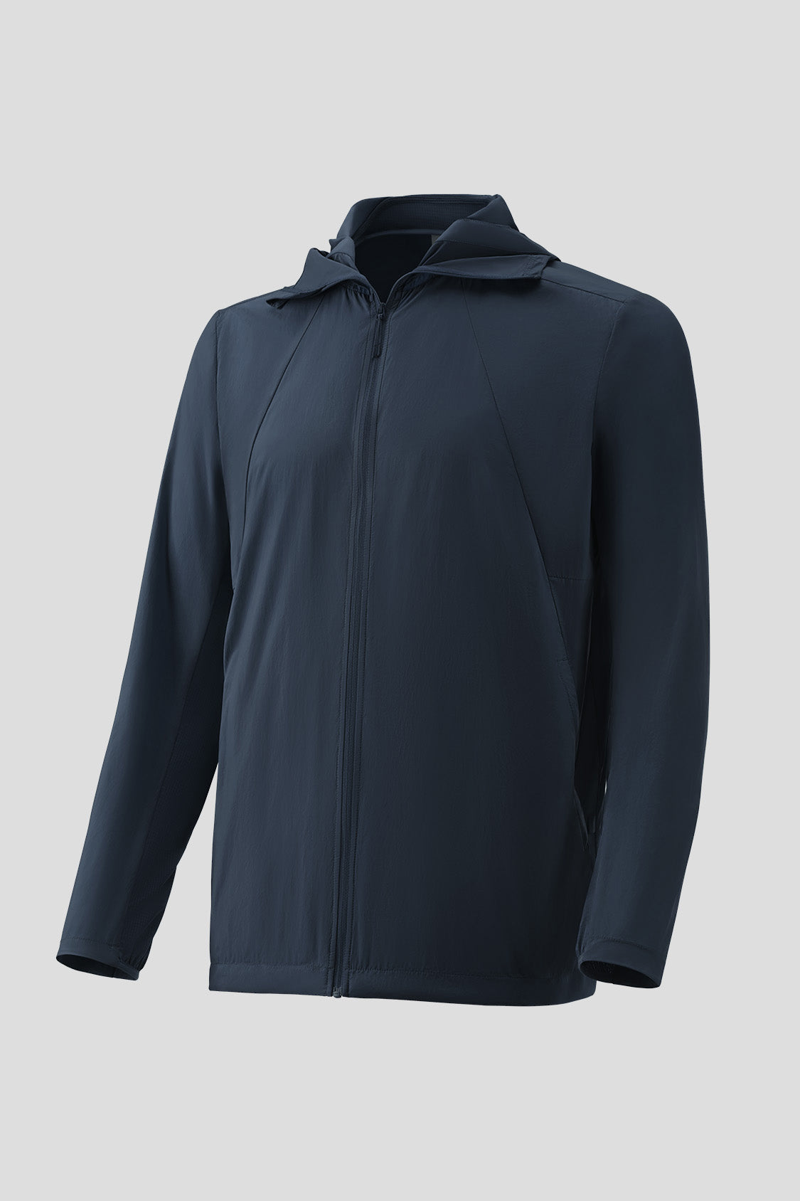 beneunder men's cooling uv sun protection athletics jacket hoodie #color_moonlight blue